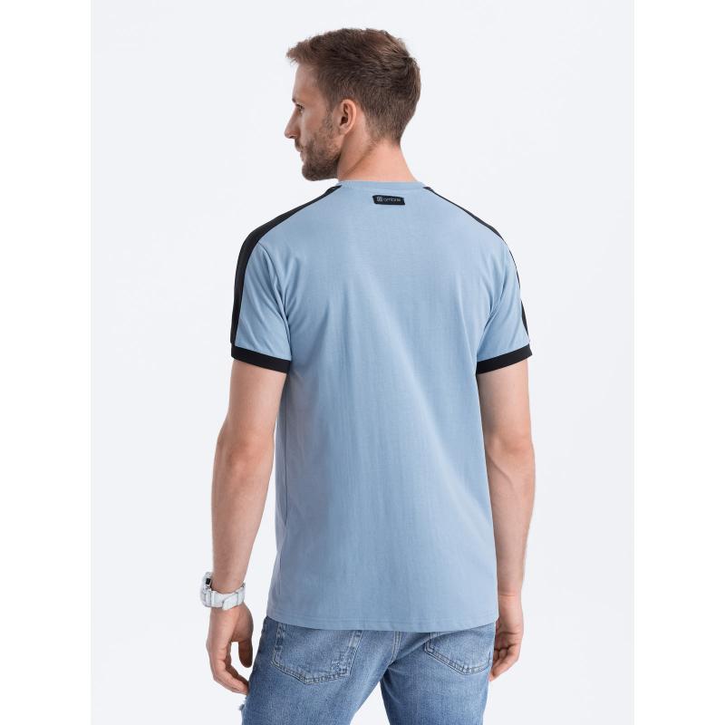 Pánske bavlnené tričko V3 S1632 modré