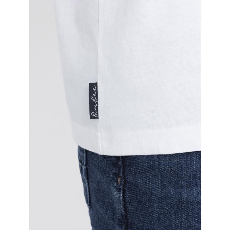 Pánské dvoubarevné bavlněné tričko V6 S1619 červenobílé 