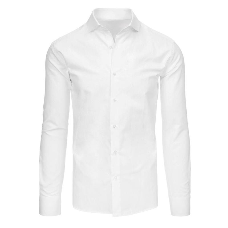Elegantná pánska košeľa biela s dlhým rukávom