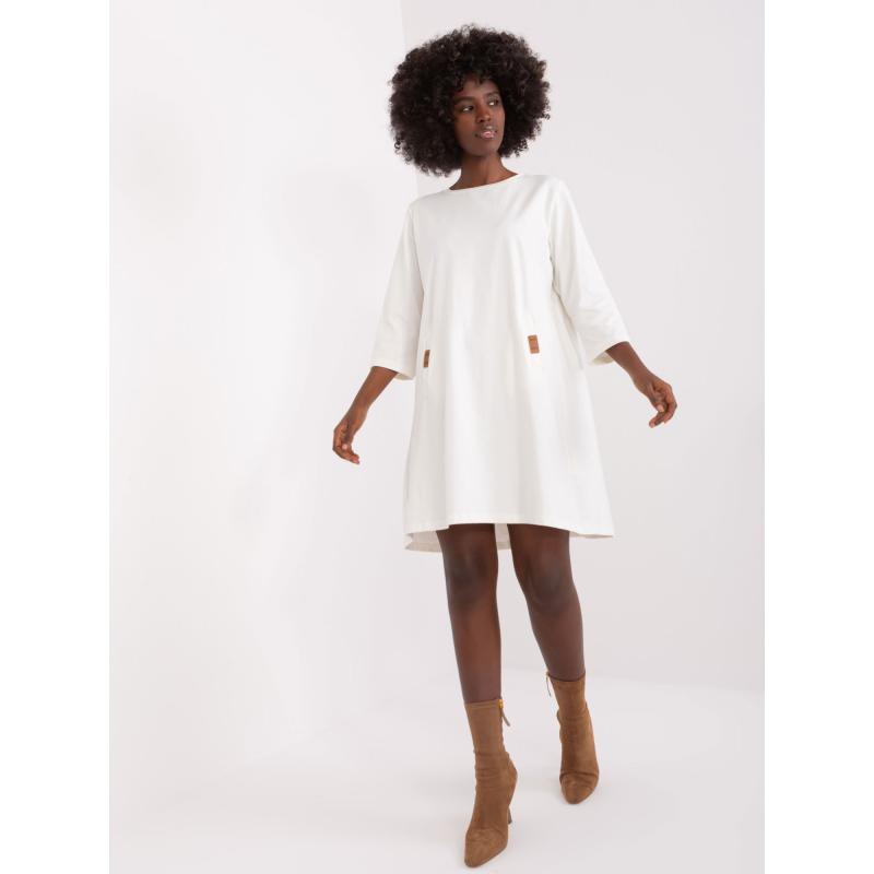 Dámské šaty z bavlny DALENNE ecru