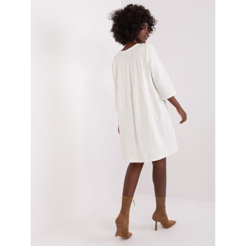 Dámské šaty z bavlny DALENNE ecru