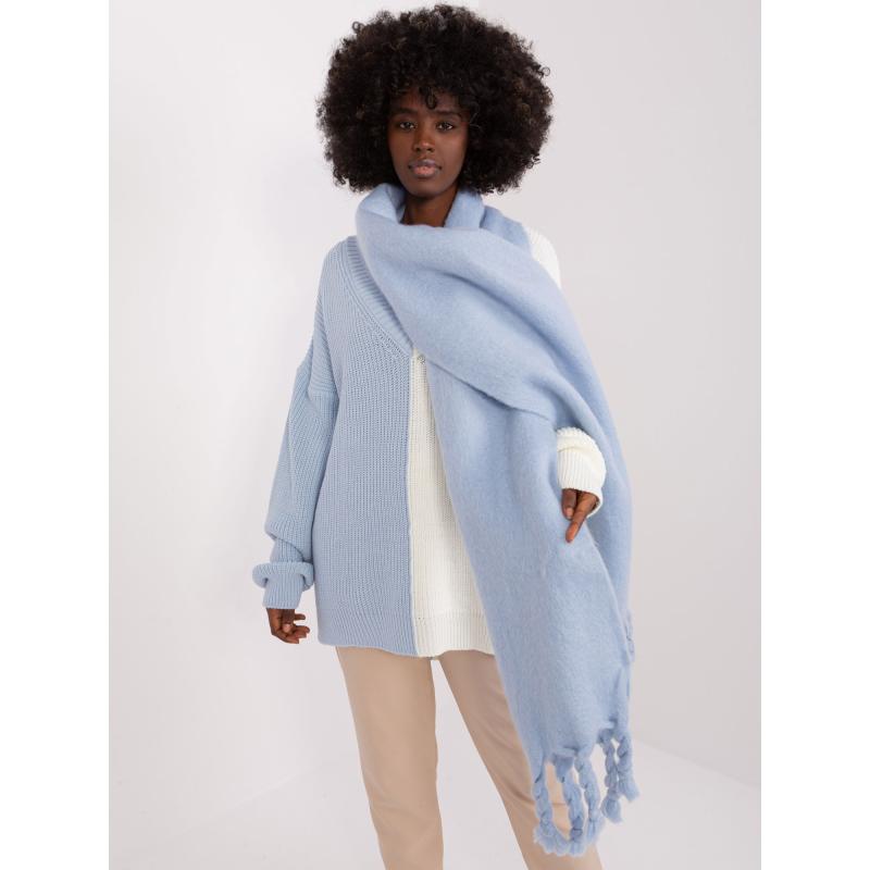 Dámská šála s třásněmi TEPIA modrá