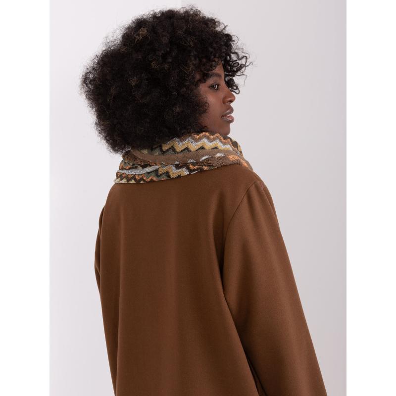 Női földrajz pulóver KAMIK sötét bézs