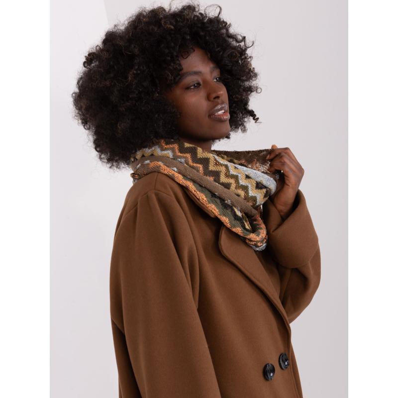 Női földrajz pulóver KAMIK sötét bézs