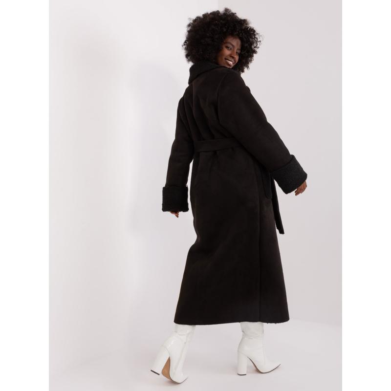 Dámský kabát s kapsami PALE černý 