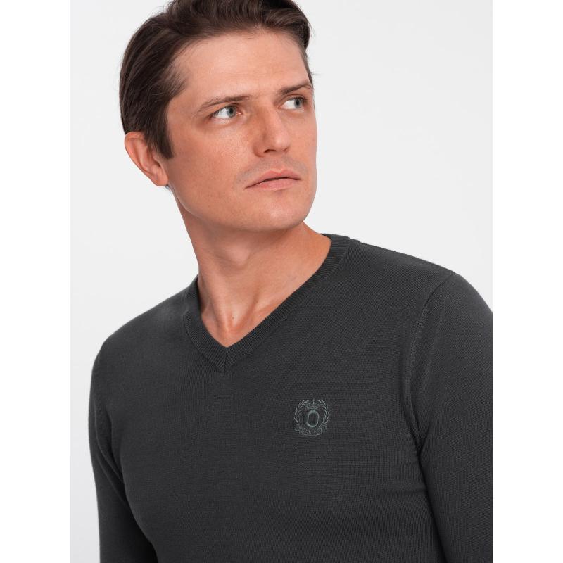 Férfi V17 OM-SWBS-0107 grafit színű pulóver