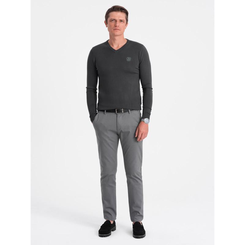 Férfi V17 OM-SWBS-0107 grafit színű pulóver