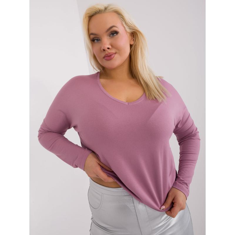 Női plus size blúz ELISA rózsaszín