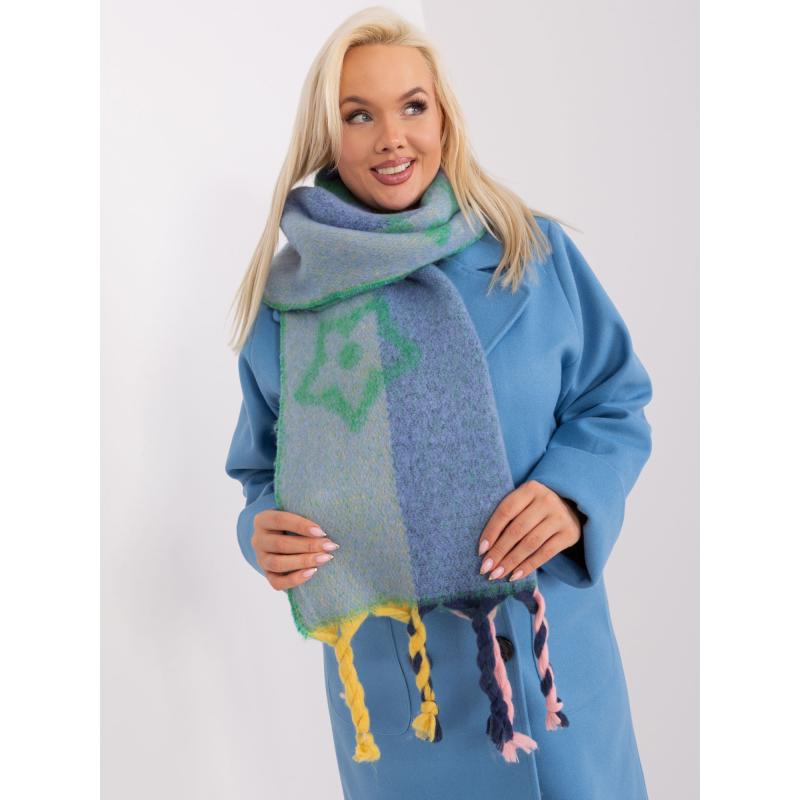 Női rojtos sál AWA zöld