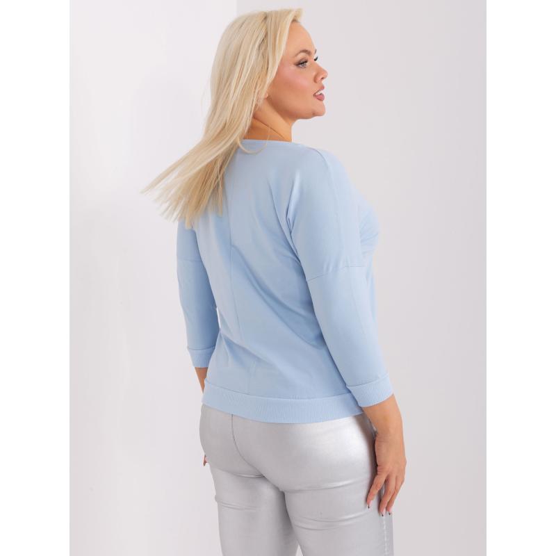 Dámská halenka plus size DAP světle modrá  