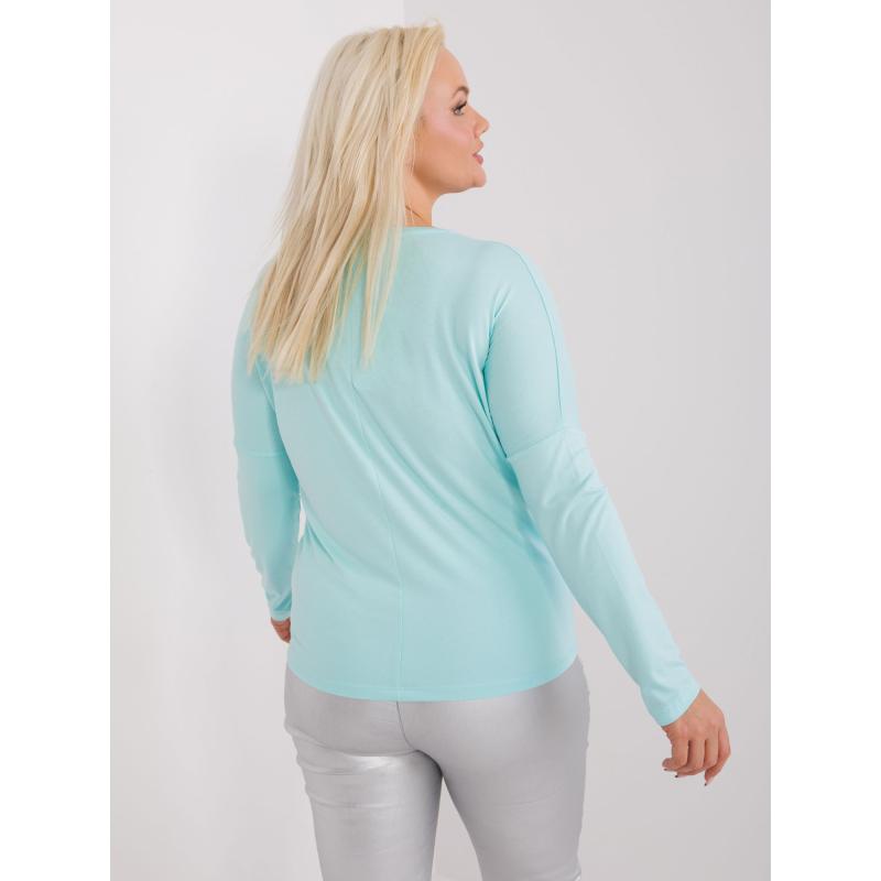 Dámská halenka plus size z viskózy ELISA mátová