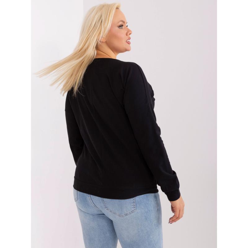 Női plus size blúz DAX fekete