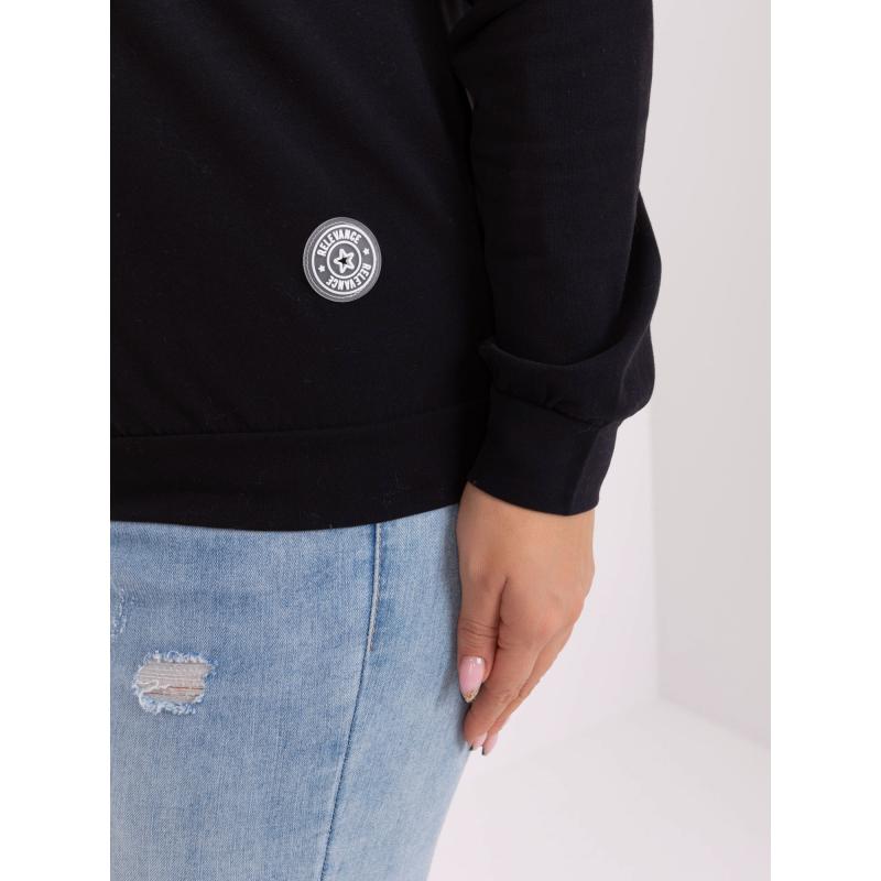 Női plus size blúz DAX fekete