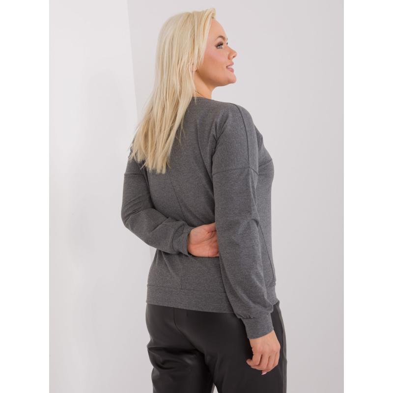 Női plus size blúz DAB sötétszürke