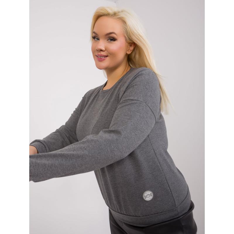 Női plus size blúz DAB sötétszürke