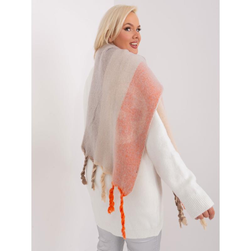 Női mintás sál FEB világosszürke