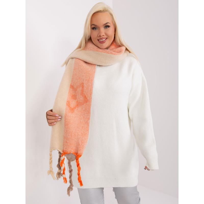 Női mintás sál FEB világosszürke