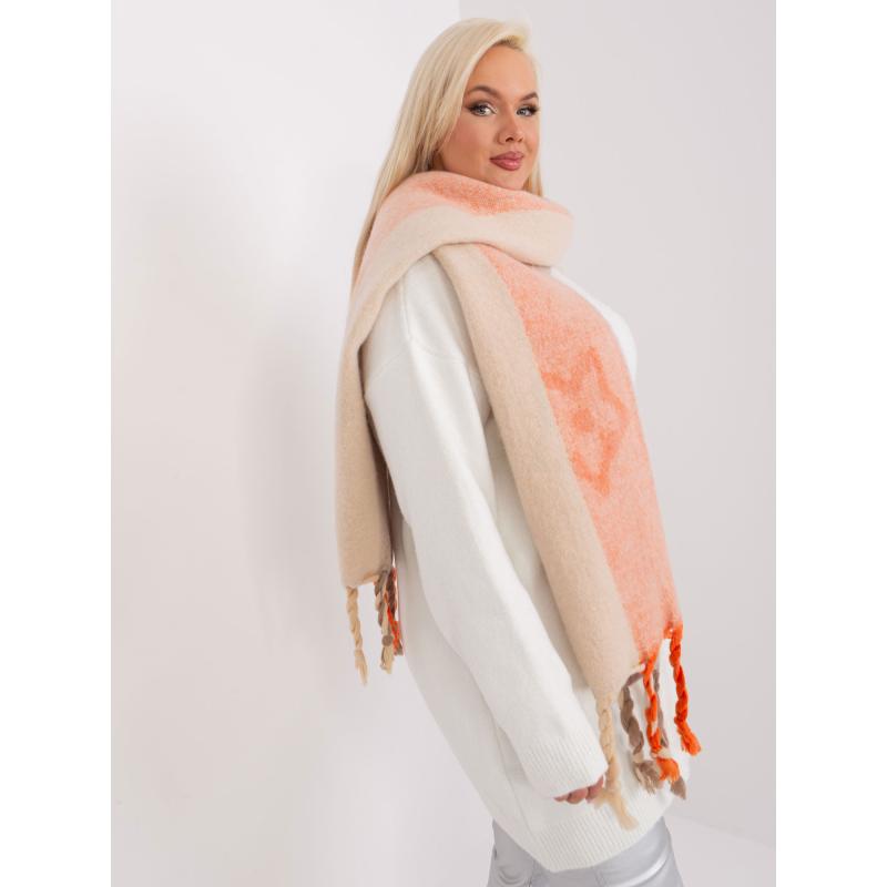 Női mintás sál FEB világosszürke