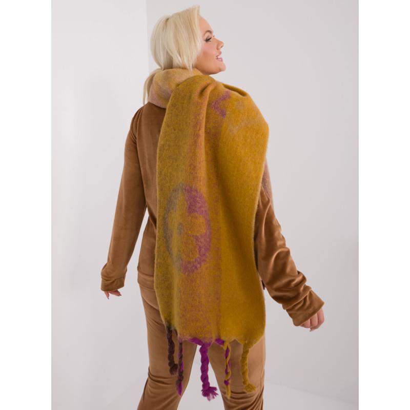 Dámská šála pro ženy ETO tmavě žlutá