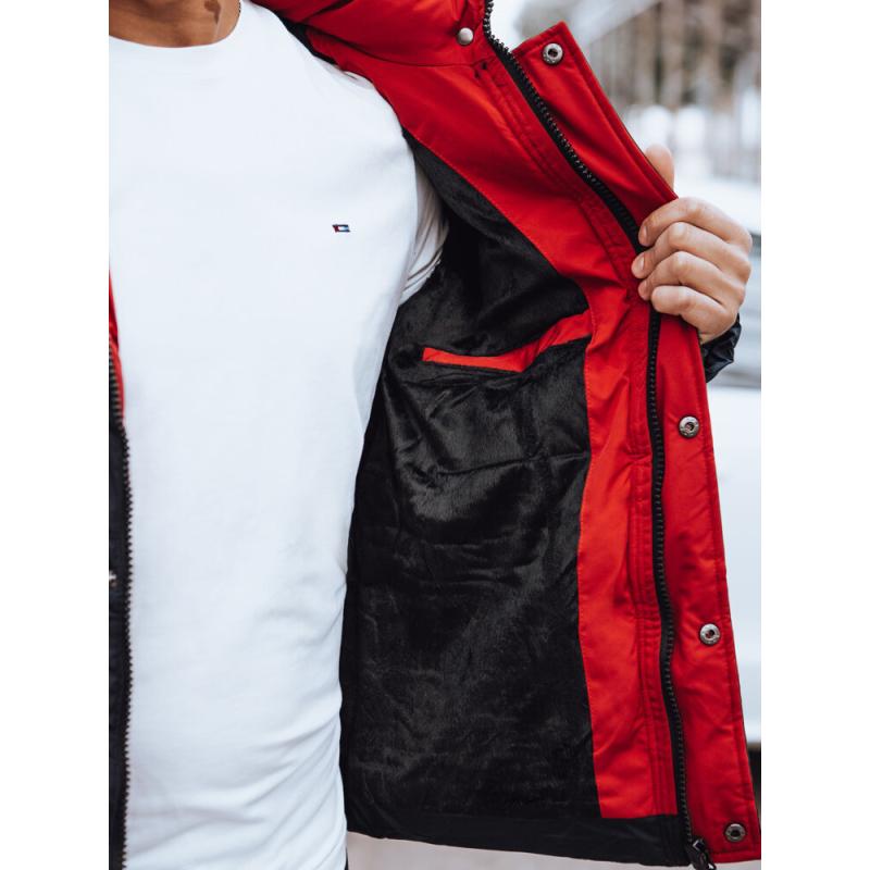 Férfi steppelt télikabát BELA sötétkék