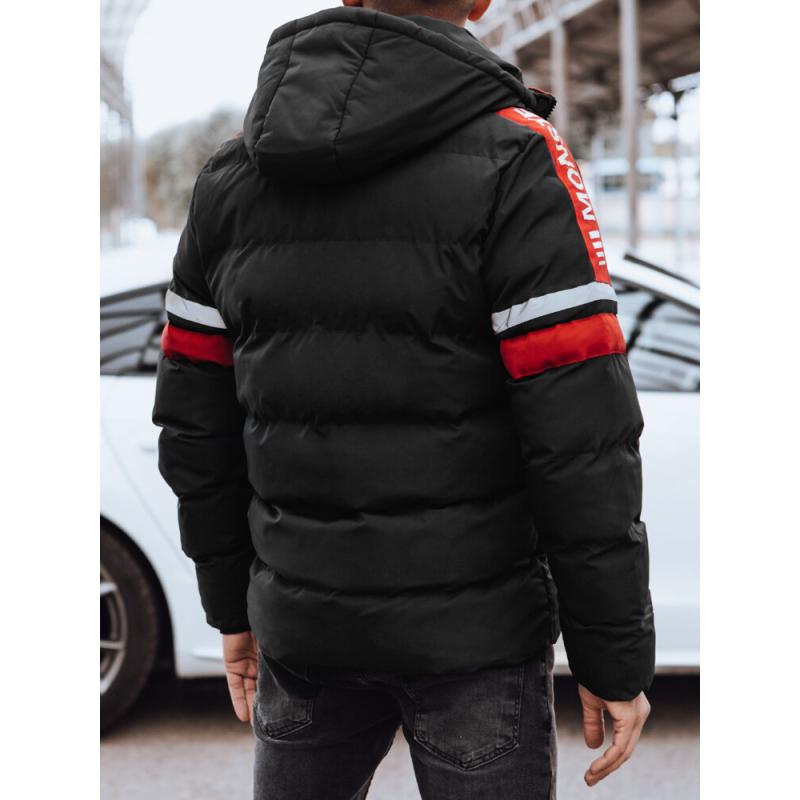 Férfi téli steppelt kabát BELA fekete