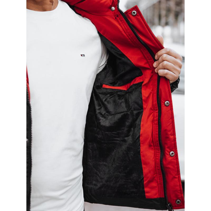 Férfi téli steppelt kabát BELA fekete