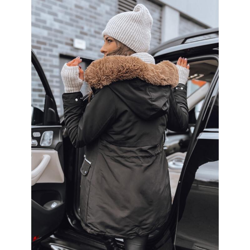 Dámska bunda parka SNOWFALL čierna