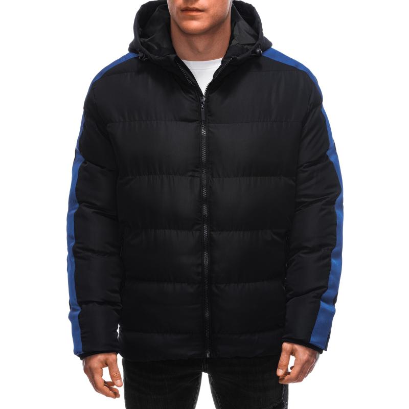 Pánská prošívaná zimní bunda V4 EM-JAHP-0101 černá 