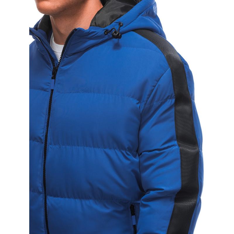 Férfi steppelt télikabát V3 EM-JAHP-0101 kék