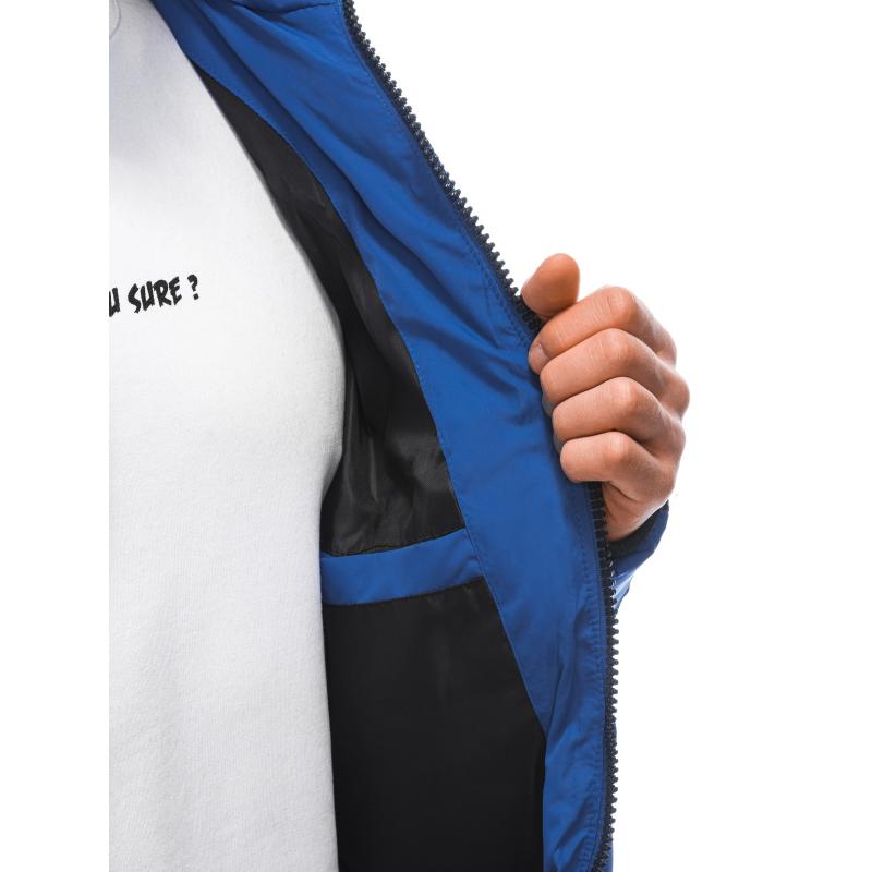 Férfi steppelt télikabát V3 EM-JAHP-0101 kék