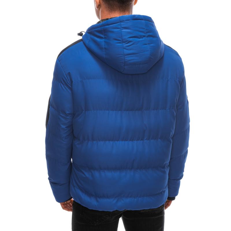 Férfi steppelt télikabát V3 EM-JAHP-0101 kék