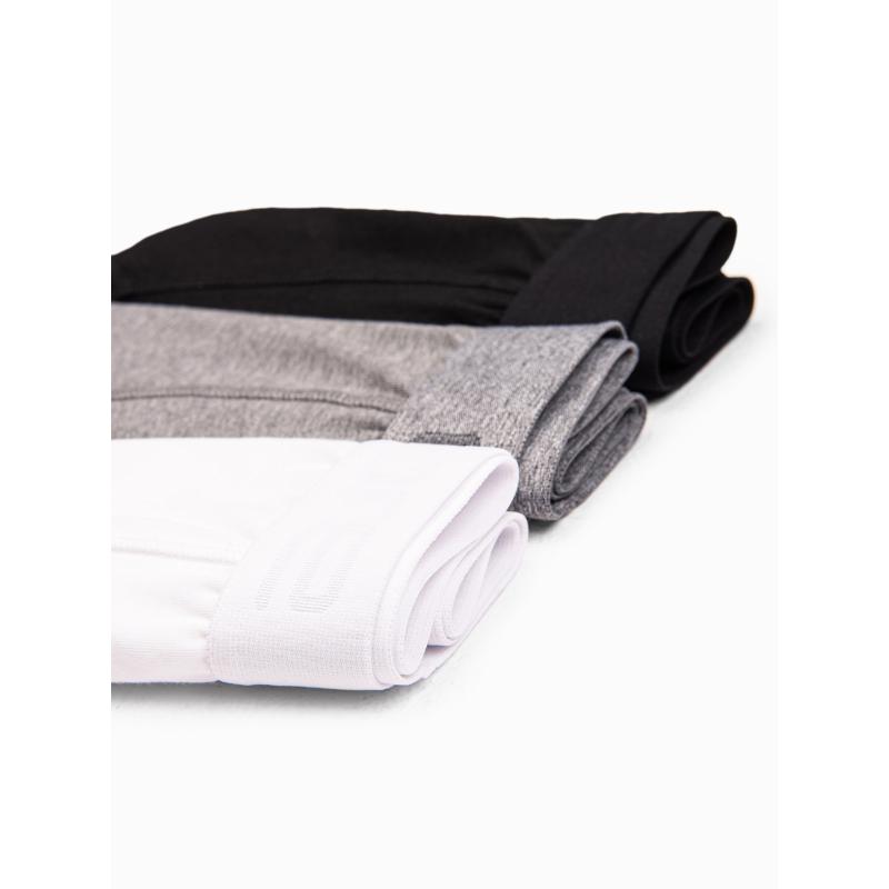 Férfi pamut boxeralsó logóval, 3 db V2 OM-UNBO-0105 mix