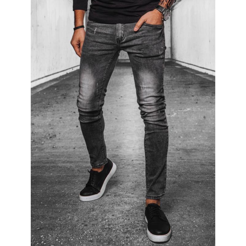 Pánske džínsové nohavice OTA sivé