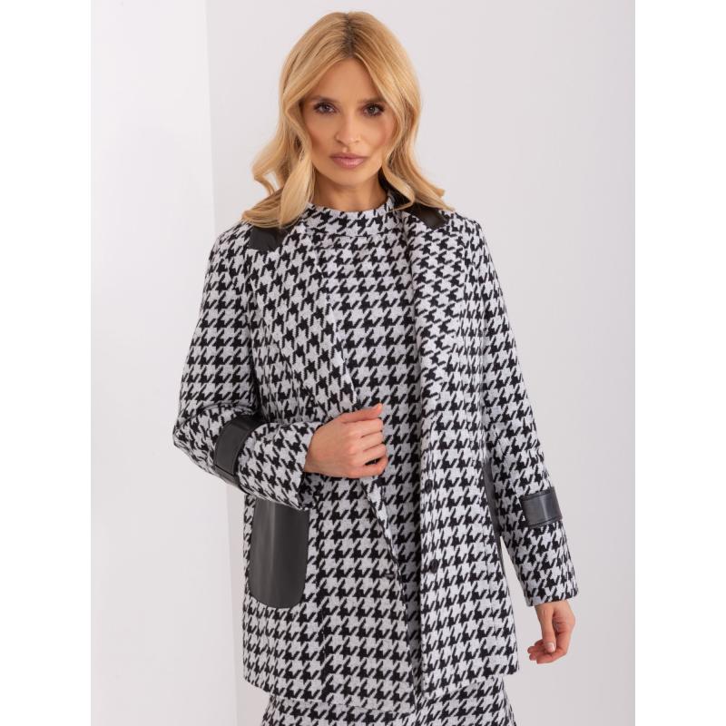 Dámská bunda KOT černobílá 