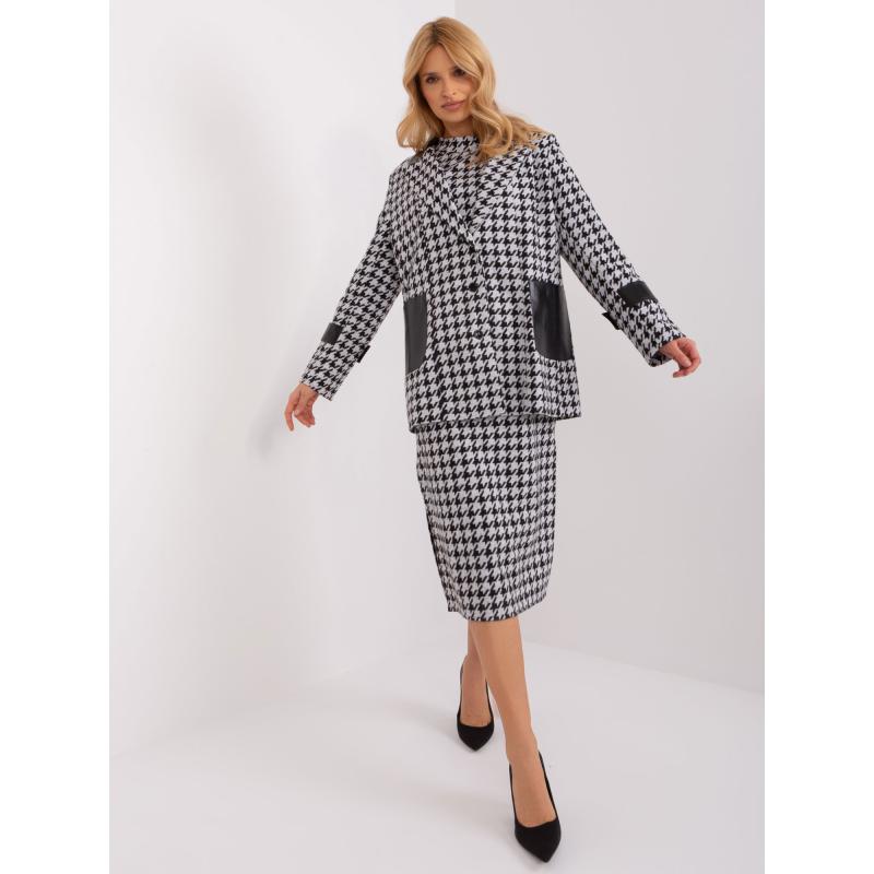 Dámská bunda KOT černobílá 