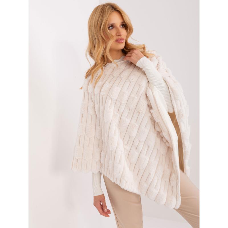 Dámské pončo ecru