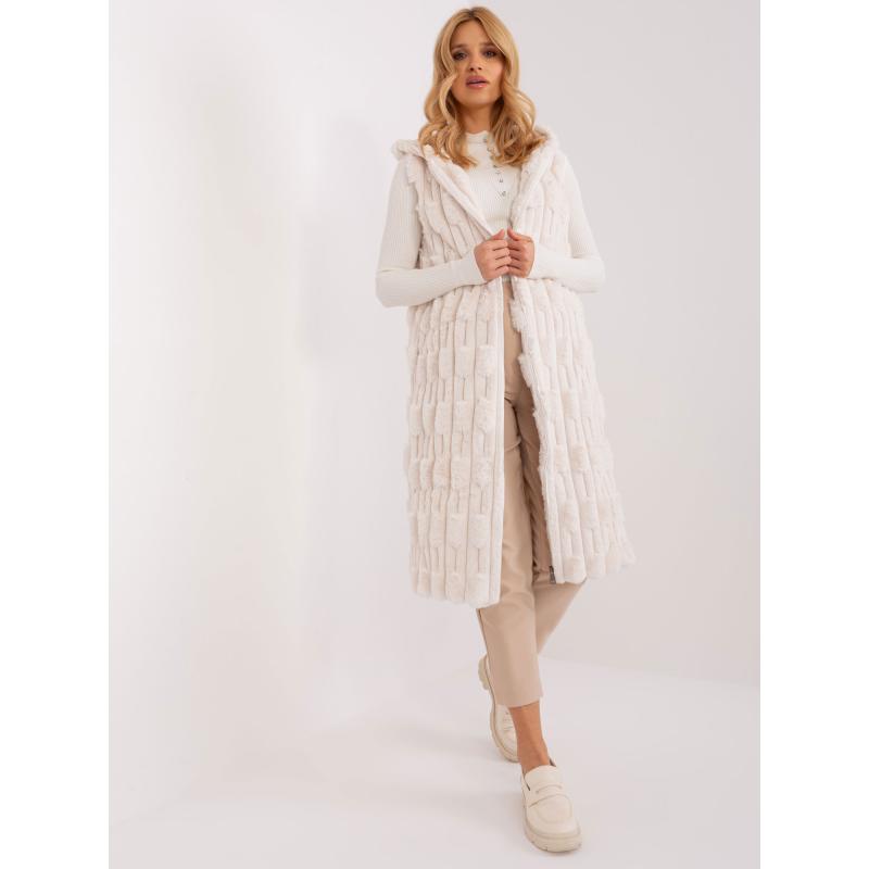 Dámská vesta s podšívkou MIV ecru 