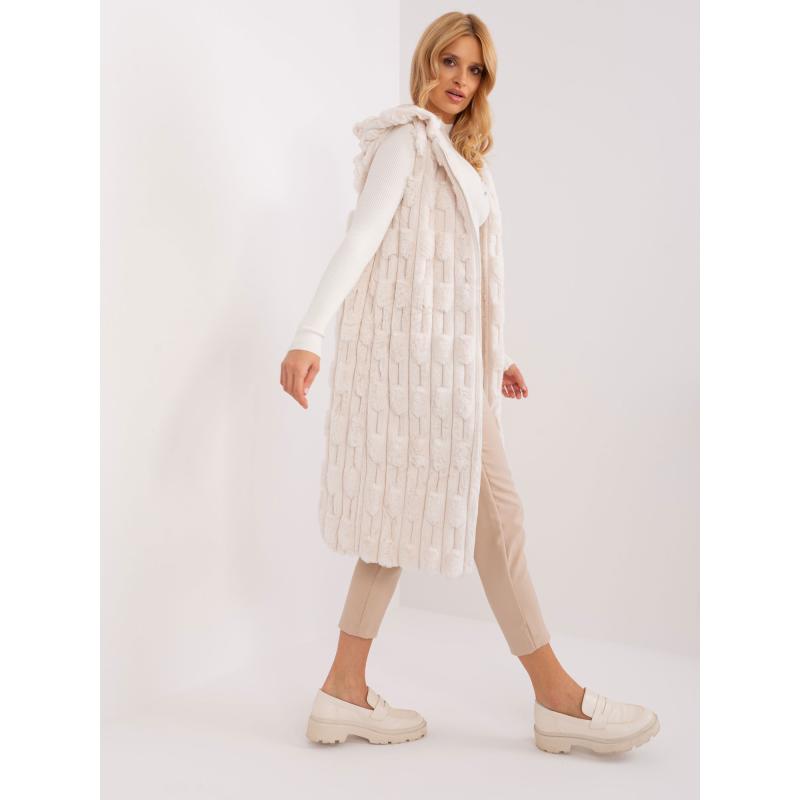 Dámská vesta s podšívkou MIV ecru 