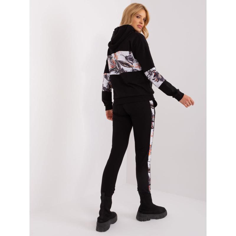 Dámská souprava s mikinou s kapucí MIC černá 