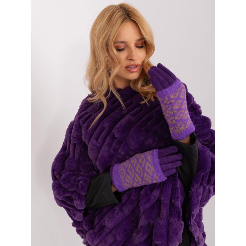 Női kesztyű MIR sötétlila