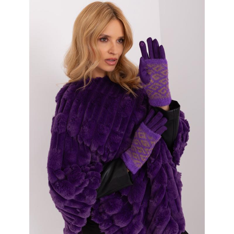 Női kesztyű MIR sötétlila