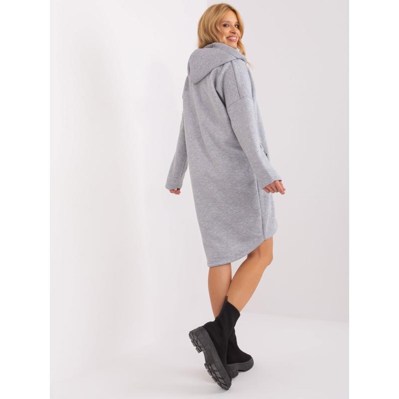 Dámská mikina s kapucí GELA šedá