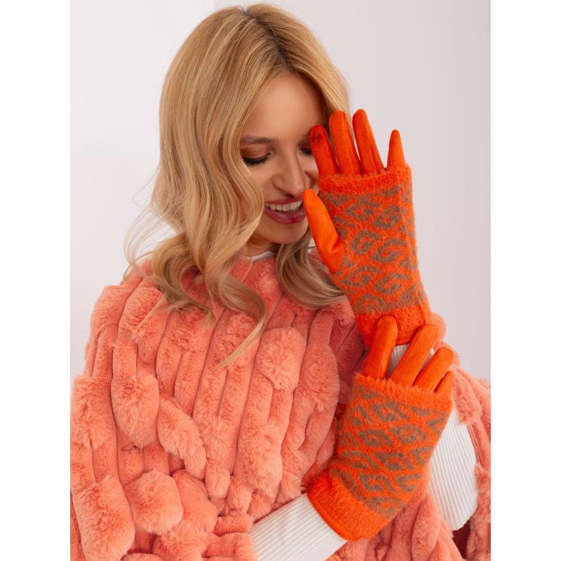 Női kesztyű OBA narancssárga