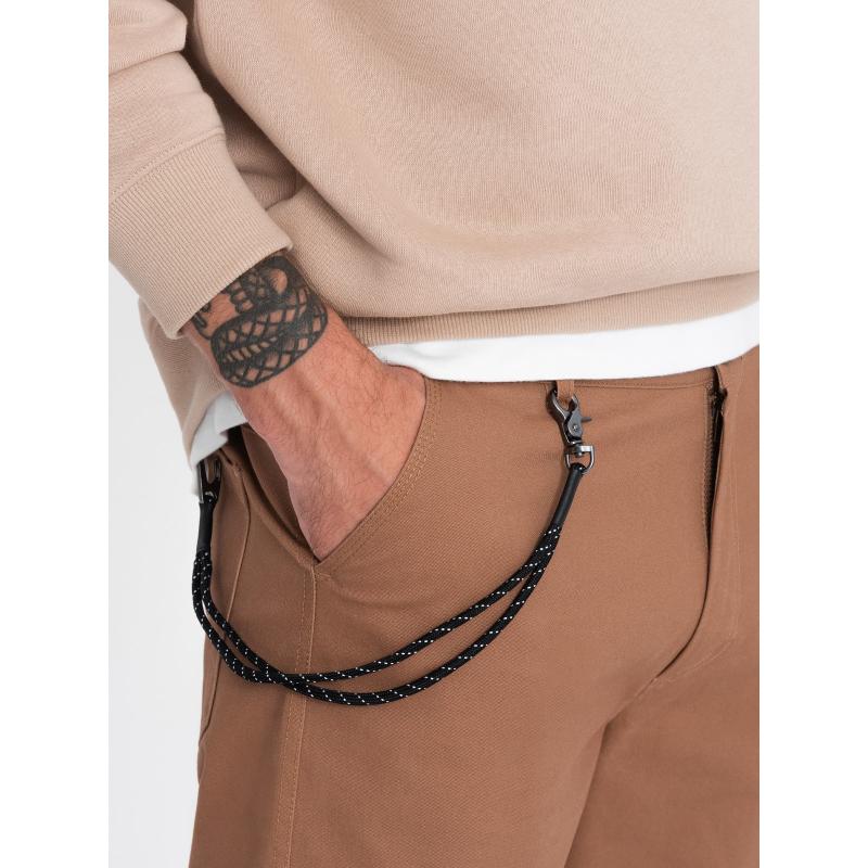 Férfi nadrág zsebekkel V3 OM-PACG-0189 világosbarna