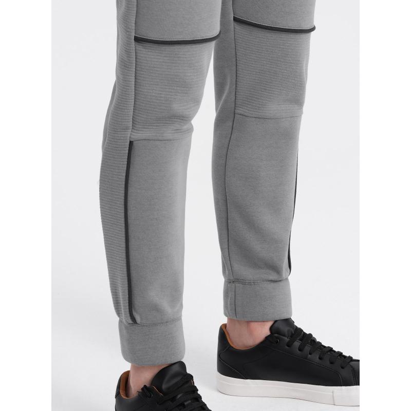 Pánske tepláky V2 OM-PASK-0145 sivé