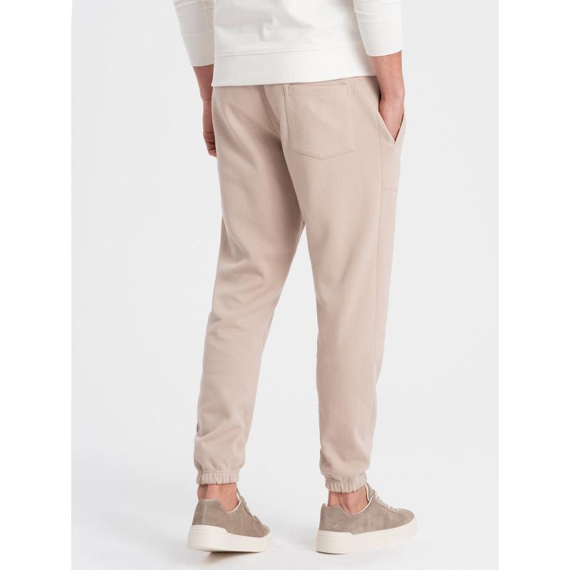 Pánské pletené tepláky V2 OM-PASK-0143 černé 