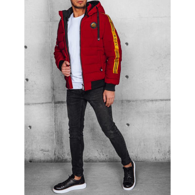 Pánská prošívaná bunda STOVA bordó