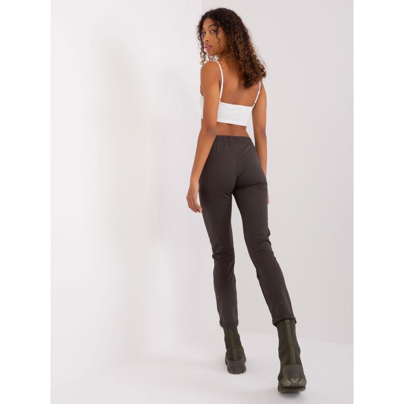 Női alap melegítőnadrág nyakkendővel UFA khaki színben