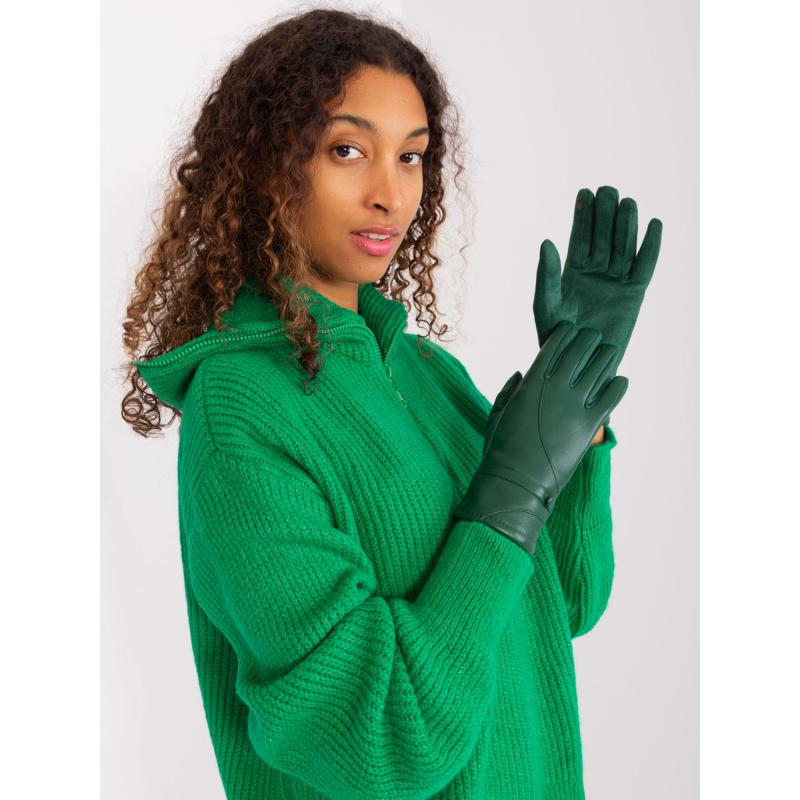 Dámské rukavice LIN tmavě zelené 