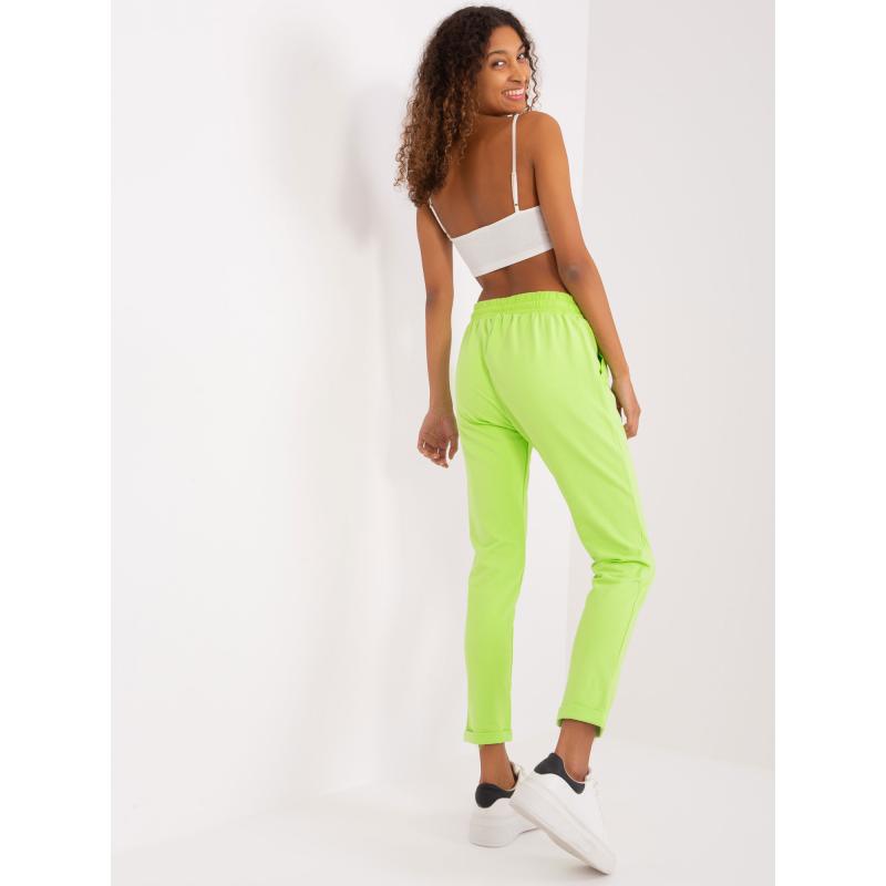 Dámské tepláky s pružným pasem APRILIA limetkově zelené